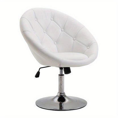 Bureaustoel – Office Chair – Ergonomische Stoel – Draaistoel – Desk Chair – Verstelbaar in Hoogte – Stevig Stalen Frame – Donkerbruine Bekleding – 78-90 cm Hoogte