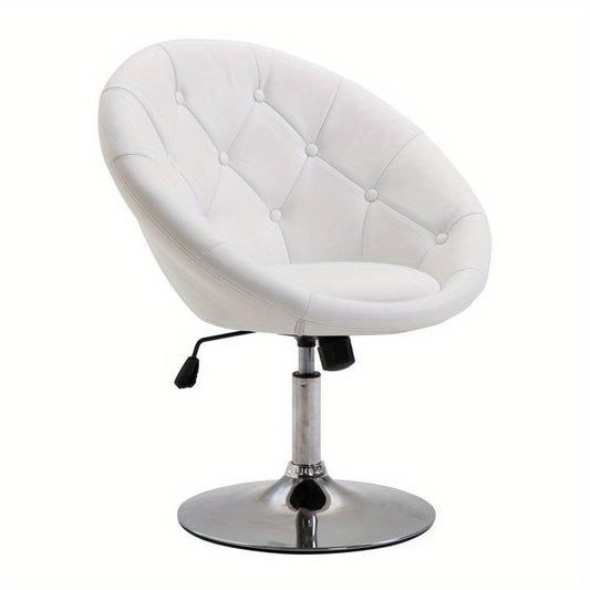 Bureaustoel – Office Chair – Ergonomische Stoel – Draaistoel – Desk Chair – Verstelbaar in Hoogte – Stevig Stalen Frame – Donkerbruine Bekleding – 78-90 cm Hoogte