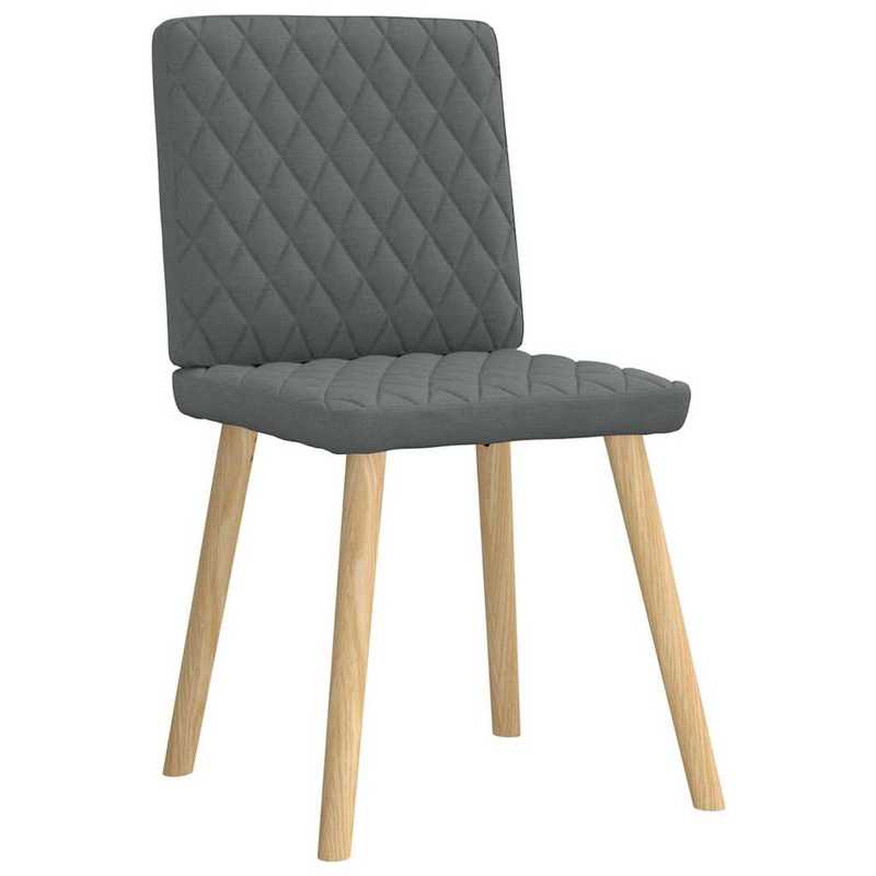 Eetkamerstoelen – Stoelen – Dining Chairs – Keukenstoelen – Zitmeubels – Donkergrijs – Massief Houten Frame – Comfortabele Zitting