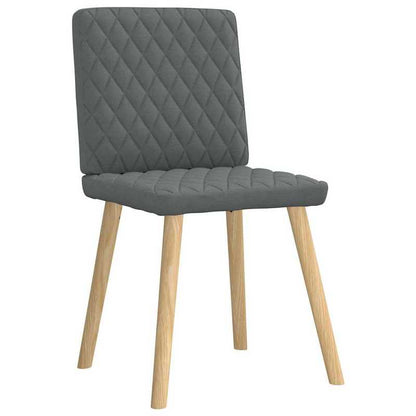 Eetkamerstoelen – Stoelen – Dining Chairs – Keukenstoelen – Zitmeubels – Donkergrijs – Massief Houten Frame – Comfortabele Zitting