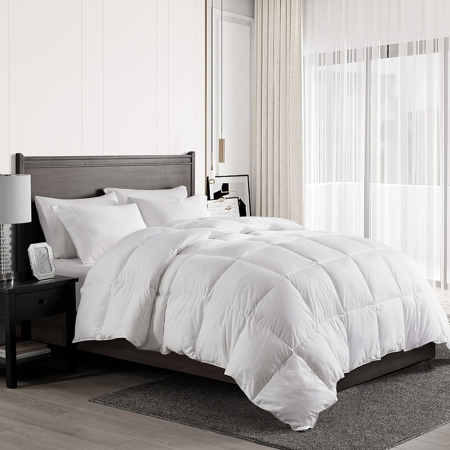 Dekbed – Donsdekbed – Allseason Dekbed – Luxe Deken – Beddengoed – 260x240 cm – 100% Egyptisch Katoen – 11% Witte Dons & 89% Veertjes