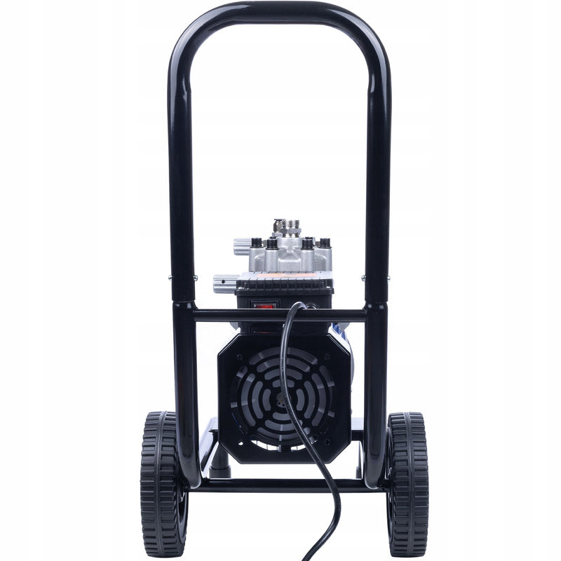 Professionele Elektrische Verfspuit Strong Storm 3500W Blauw – High-Pressure Airless Spuitpistool 22MPa, 18L/min Debiet, Inclusief 1L Beker, Nozzles 519 & 513, 10x Afdichtingen, Masker, Reinigingsset, 50cm Verlenglanzen