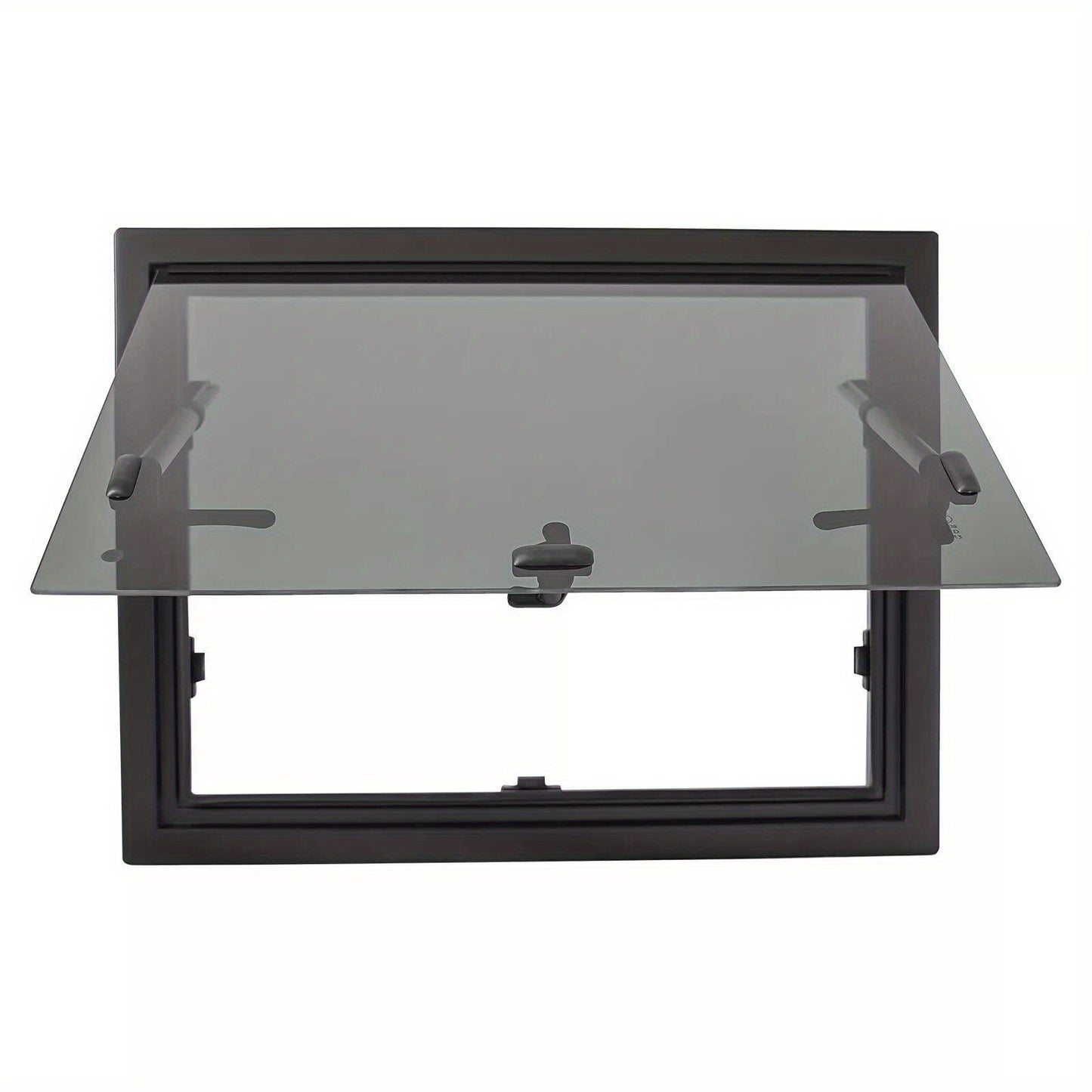 Camperraam – Camperraam Schuifraam – Caravanraam – Trailerraam – Ombouwraam – Uitklapbaar – 65° Opening – Aluminium Frame – Gehard Glas – Insectenhor – 60x45 cm – Zwart