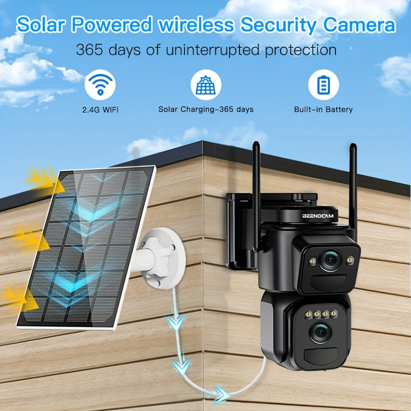 Draadloze Beveiligingscamera – IP Camera – Buiten Camera – Wifi Camera – Surveillance Camera – 360° Draaibaar – 1080p Full HD – PIR Mensherkenning – Tweeweg Audio – Sirene Alarm