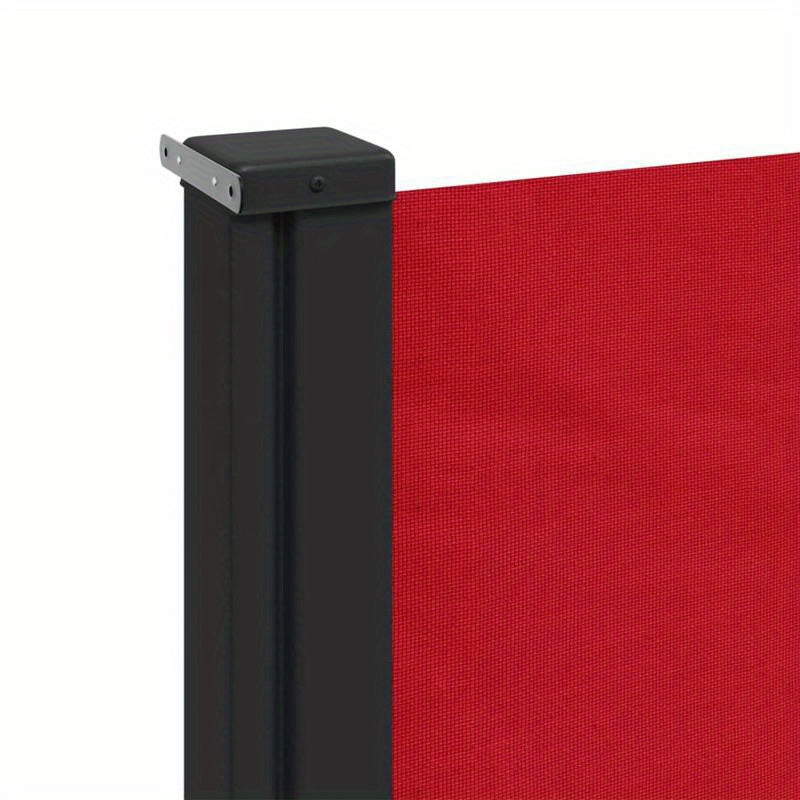 Windscherm – Windscherm Uitschuifbaar – Windscherm Tuin – Windscherm Veranda – Flexibele Afmetingen Tot 600 Cm – Weerbestendig Metalen Frame - Rood