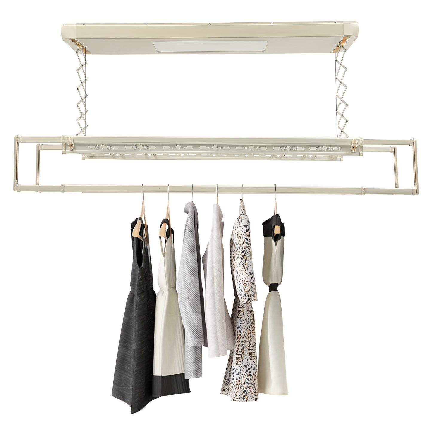 Telescopische Kledingdroger – Wasrek Wandmontage – Droogrek Badkamer – Uitschuifbaar Droogrek – Waslijn Rekje – Verstelbare Lengte – Stalen Constructie – Ruimtebesparend Design