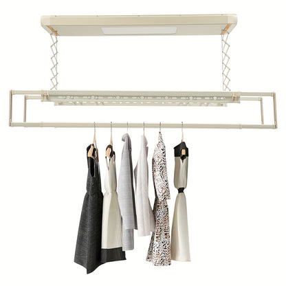 Telescopische Kledingdroger – Wasrek Wandmontage – Droogrek Badkamer – Uitschuifbaar Droogrek – Waslijn Rekje – Verstelbare Lengte – Stalen Constructie – Ruimtebesparend Design
