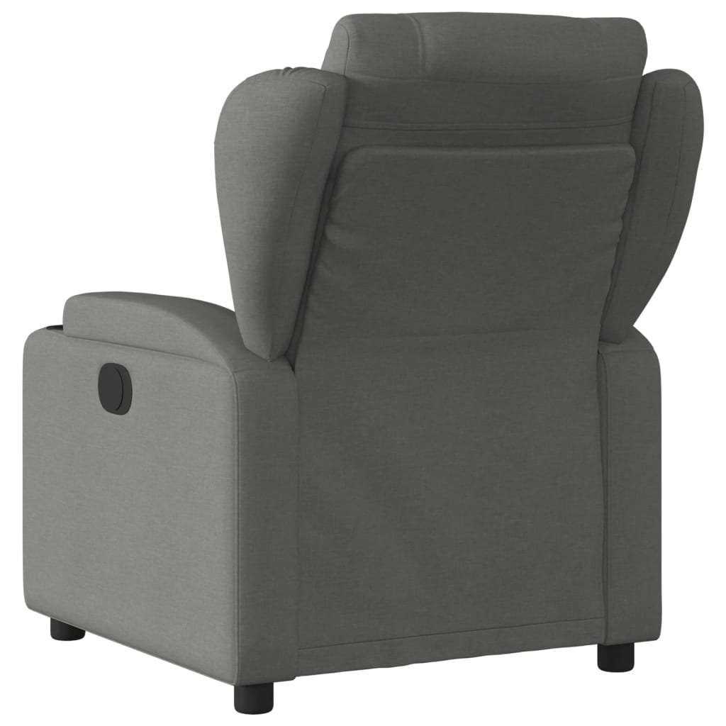 Relaxstoel Elektrisch Verstelbaar – Fauteuil – Lounge Stoel – Zitstoel – Elektrische Relaxfauteuil – Lichtgrijs – 135° Kantelhoek – Twee Bekerhouders