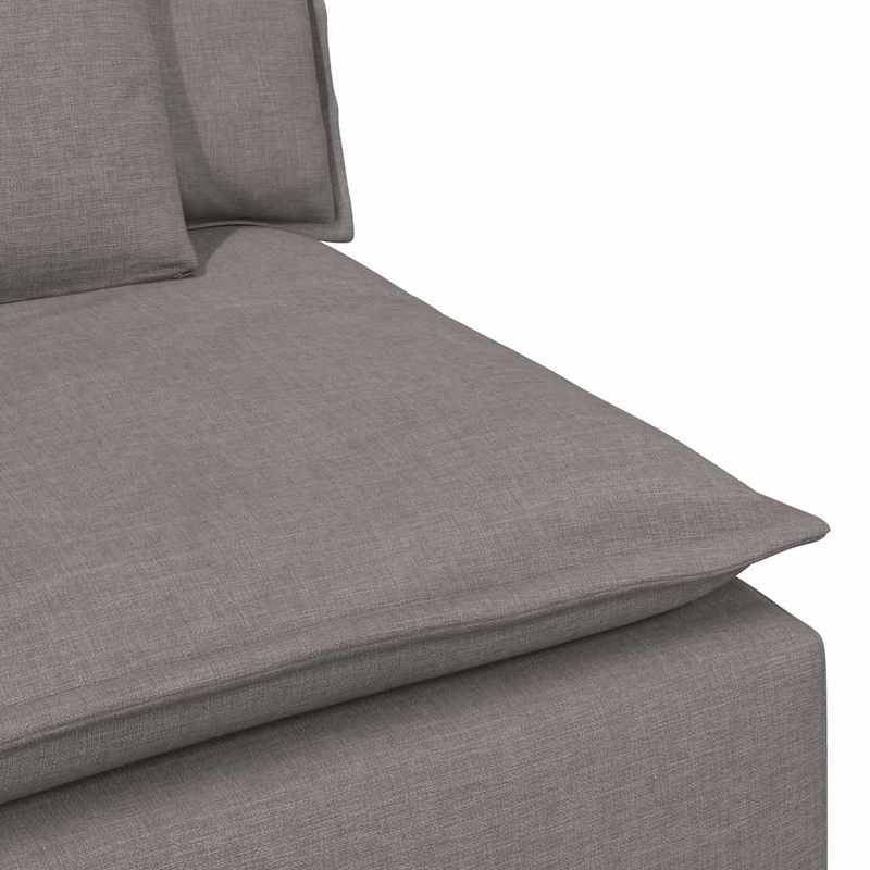 Bankstel – Hoekbank – Slaapbank – 3-Zitsbank – Loveseat – Modulaire Taupe Bank – Corduroy Stof – Comfortabele Kussens – Duurzaam Frame