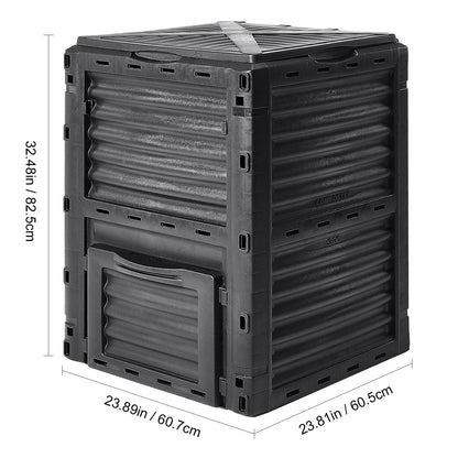 Compostbak – Tuinafvalbak – Composteerbak – Organische Afvalbak – Compostcontainer – 800 Liter Capaciteit – Weerbestendig Lichtgewicht Materiaal