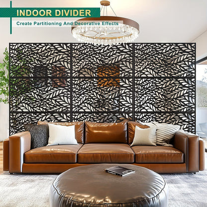 Privacy Scherm – Tuinscherm – Buitenscherm – Scheidingswand – Balkonafscheiding – Metaal – Modulair Ontwerp – 182,88x119,38 cm Hoog