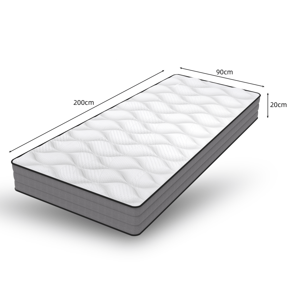 High-Quality Luxury Pocket Spring Mattress 90x200cm | Featuring 1000 Springs and Lyocell Fabric, No Electricity Required