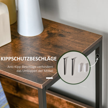 Ladekast – Dressoir – Opbergkast – Kastje – Kledingkast – Zwart Linnen – 4 Lades – Open Plank – Lichtgewicht – Zonder Elektriciteit