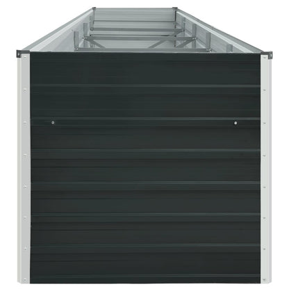 Hoogbed – Verhoogd Bed – Tuinbed – Plantbed – Groentebed – Gegalvaniseerd Staal – 400x80x45 cm – Weerbestendig Antraciet