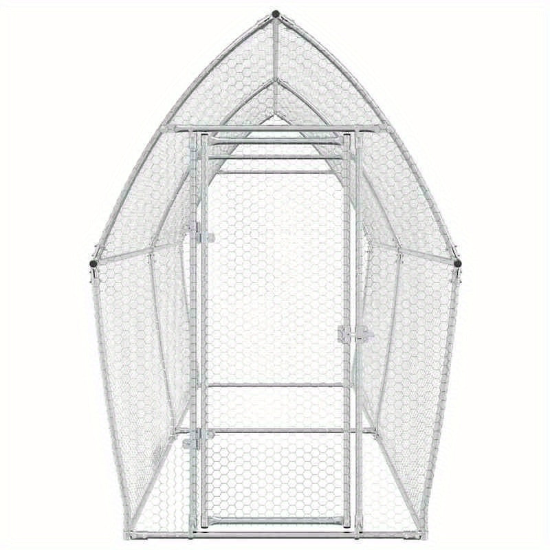 Dierenkooi – Konijnenhok – Knaagdierkooi – Kleine Dierenren – Huisdierenkooi – Metalen Frame – 400x105x182 cm – Weerbestendig – Veilig Slot