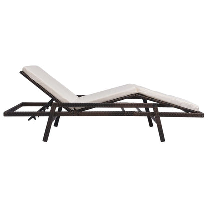 Verstelbare Ligstoel – Ligbed – Tuinstoel – Relaxstoel – Rattan Stoel – Verstelbare Rugleuning – Weerbestendig PE Rattan