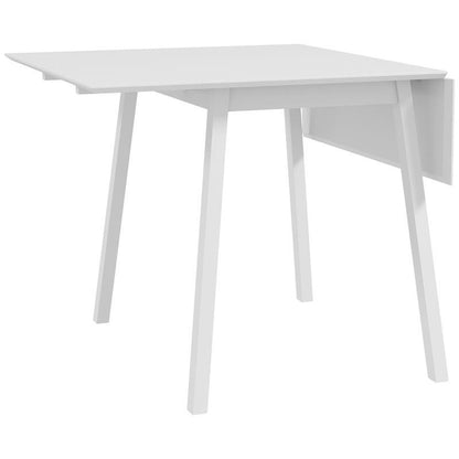Vouwtafel – Klaptafel – Inklapbare Tafel – Opvouwbare Tafel – Keukentafel – 110x86x75 cm – Wit Landelijk Design