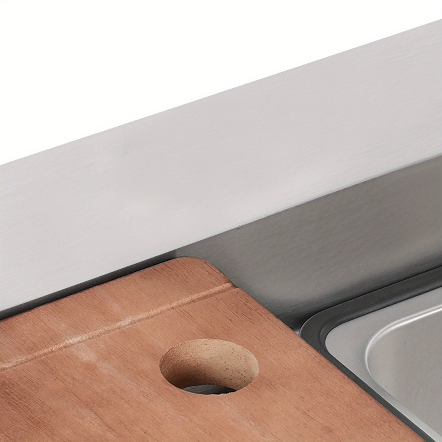 Large Capacity Stainless Steel Kitchen Sink - Heavy-Duty Commercial & Residential Use, Easy Drop-In Installation, Polished Finish, Square Design with Drain, No Batteries/Electricity-Free, Durable & Easy-Clean Surface for Home