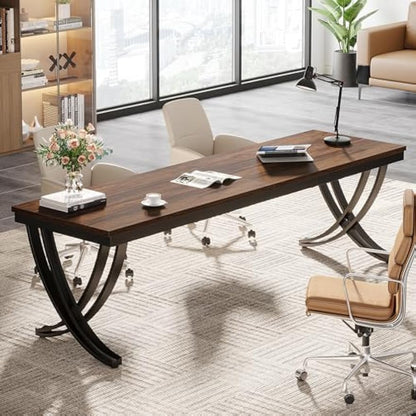 Vintage Bureau – Computertafel – Werktafel – Schrijftafel – Industrieel Bureau – 150 cm Groot – Verstelbare Lade-unit