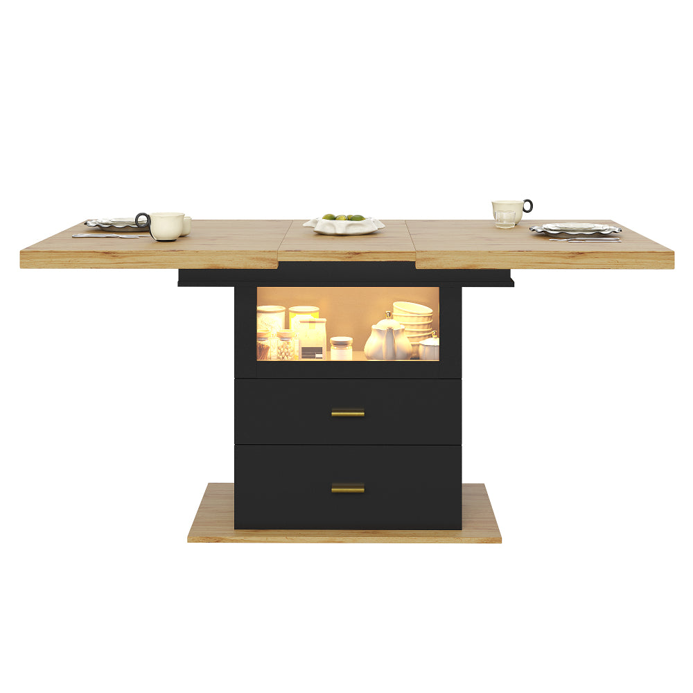 Uitklapbare Tafel – Uitschuifbare Eettafel – Klaptafel – Vouwtafel – Tuintafel – Compact Design – Verlengbaar tot 140 cm – Geschikt voor 6 Personen