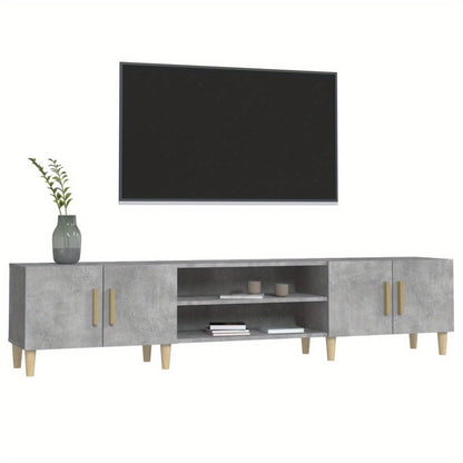 tv-meubel – tv-kast – media meubel – entertainment meubel – dressoir – Betonlook Design – 180 cm Breedte – Hoogwaardig Engineered Wood