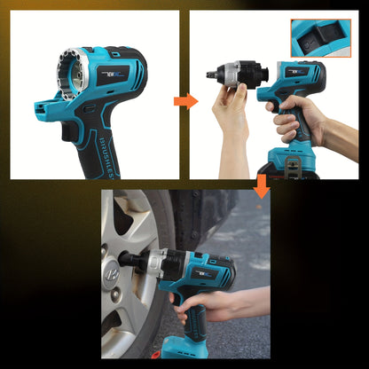 Brushless Multifunctional N-in-1 Electric Tool Combination Package, Accessories: Electric Drill, Electric Hammer, Wrench, M14 Angle Grinder, 85mm Circular Saw, Reciprocating Saw, Sanding Machine. Portable LED Lights. Multiple