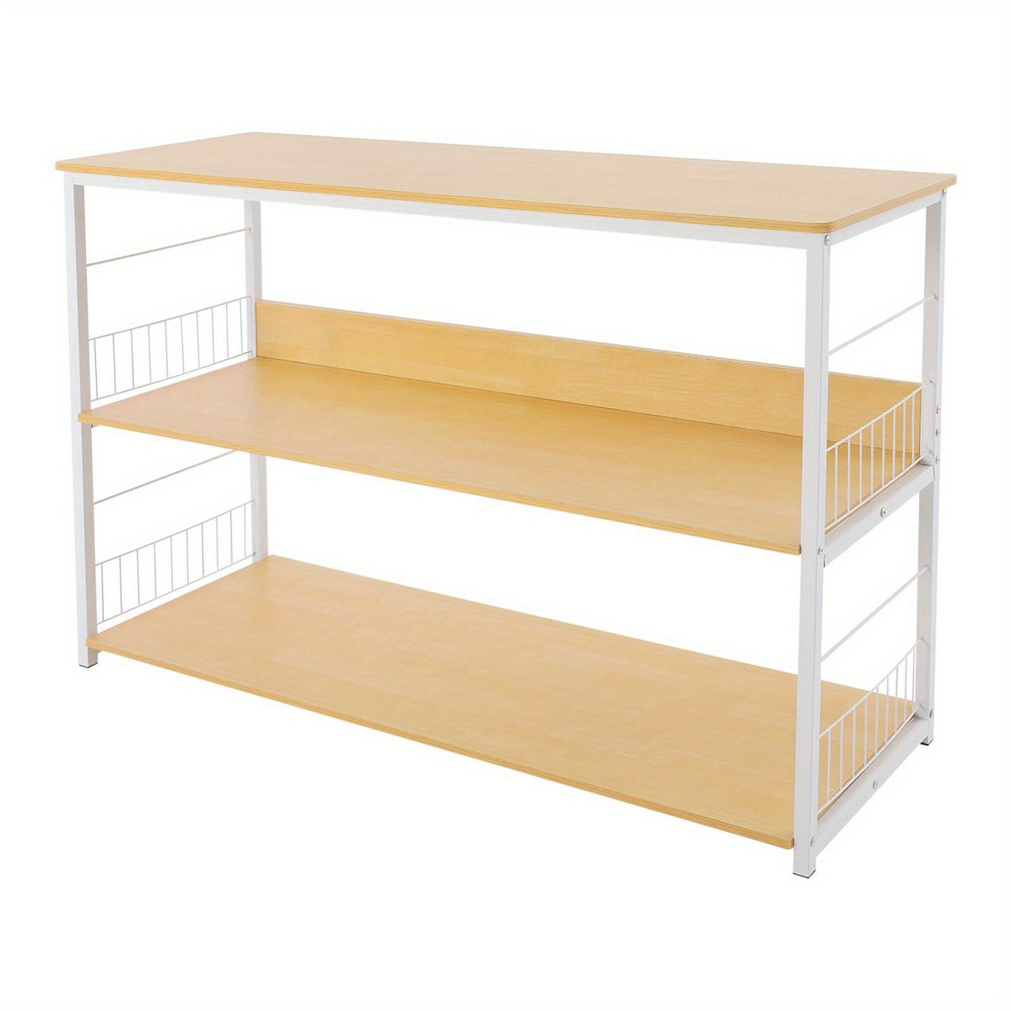 Modern Floor-Standing Bookshelf Double-Tier Storage Unit Multi-Functional Storage Cabinet Suitable for Dorms, Apartments, Classrooms, Offices, and More 35cm Shelf Spacing, Utility Racks