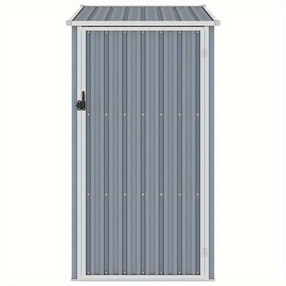Tuinhuisje – Gereedschapsschuur – Berging – Tuinberging – Opberghuis – Grijs – Gegalvaniseerd Staal – 87x98x159 cm – Weerbestendig – Lichtgewicht En Verplaatsbaar
