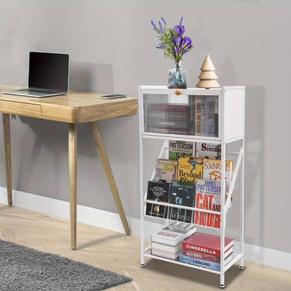Boekenkast – Boekenrek – Opbergkast – Vakkenkast – Stellingkast – Compact 55x28x120 cm – Hoogwaardig Houten Materiaal