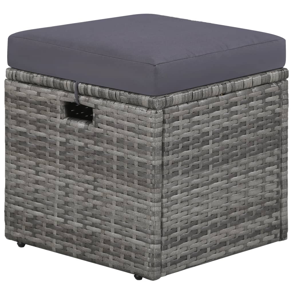 Loungeset – Tuinmeubelset – Loungeset Balkon – Loungeset Hoekbank – Loungeset Poly Rattan – Bruin – Weerbestendig PE Rattan – Uitneembare Wasbare Kussenhoezen