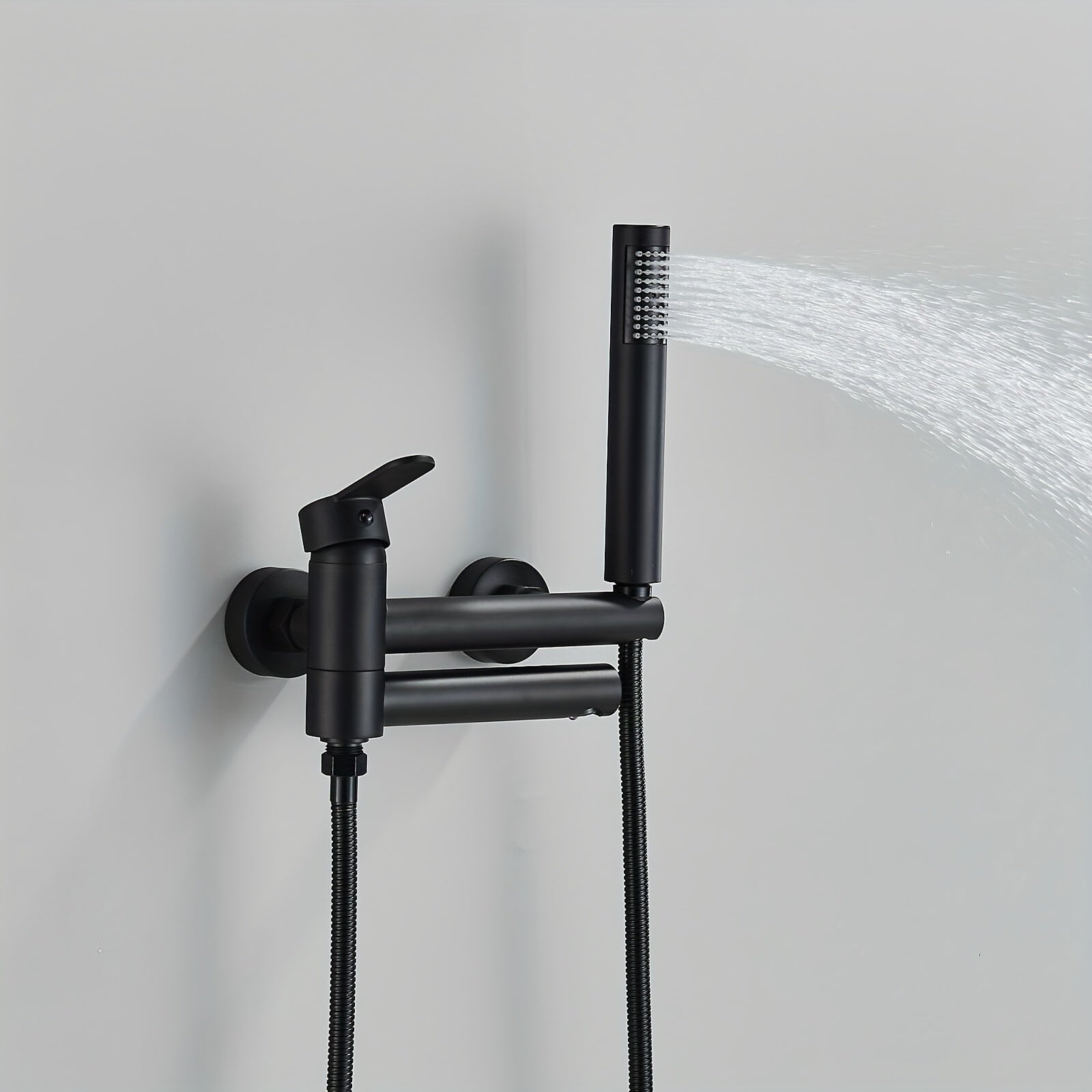Badkamerkraan – Badkamer Mengkraan – Douchekraan – Badmengkraan – Waterval Mengkraan – Mat Zwart – Hoogwaardig RVS – Waterval Effect - QUORE