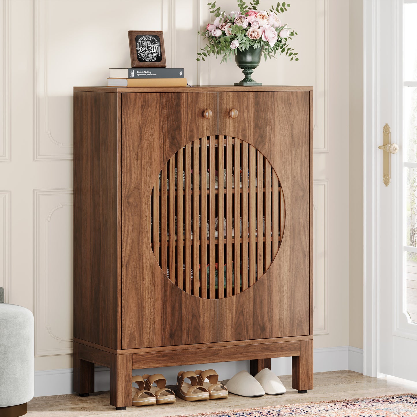 nachtkastje – bijzettafel – ladekastje – nachtkast – salontafel – massief hout – 2 ruime lades – volledig gemonteerd – walnoot