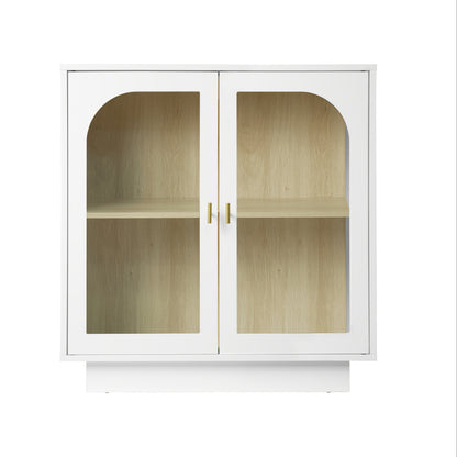 Kast – Kledingkast – Opbergkast – Garderobekast – Kledingkast Wit Twee-Deurs – 80 cm Breed – Duurzaam Hout – Vrijstaand Classic Design