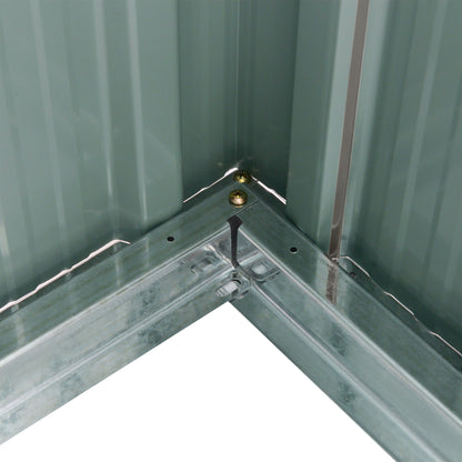 Tuinhuisje – Tuinkast – Berging – Gereedschapsschuur – Tuinberging – Gegalvaniseerd Staal – 2,1 m² Ruimte – Dubbele Schuifdeuren – Ventilatie