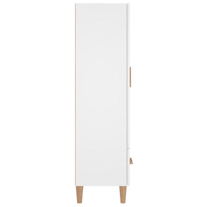 Opbergkast – Kasten – Opbergmeubel – Ladekast – Opbergrek – Wit – Compact Design – 3 Lades & Open Schappen – Kunststof Hout Met Metalen Handgrepen