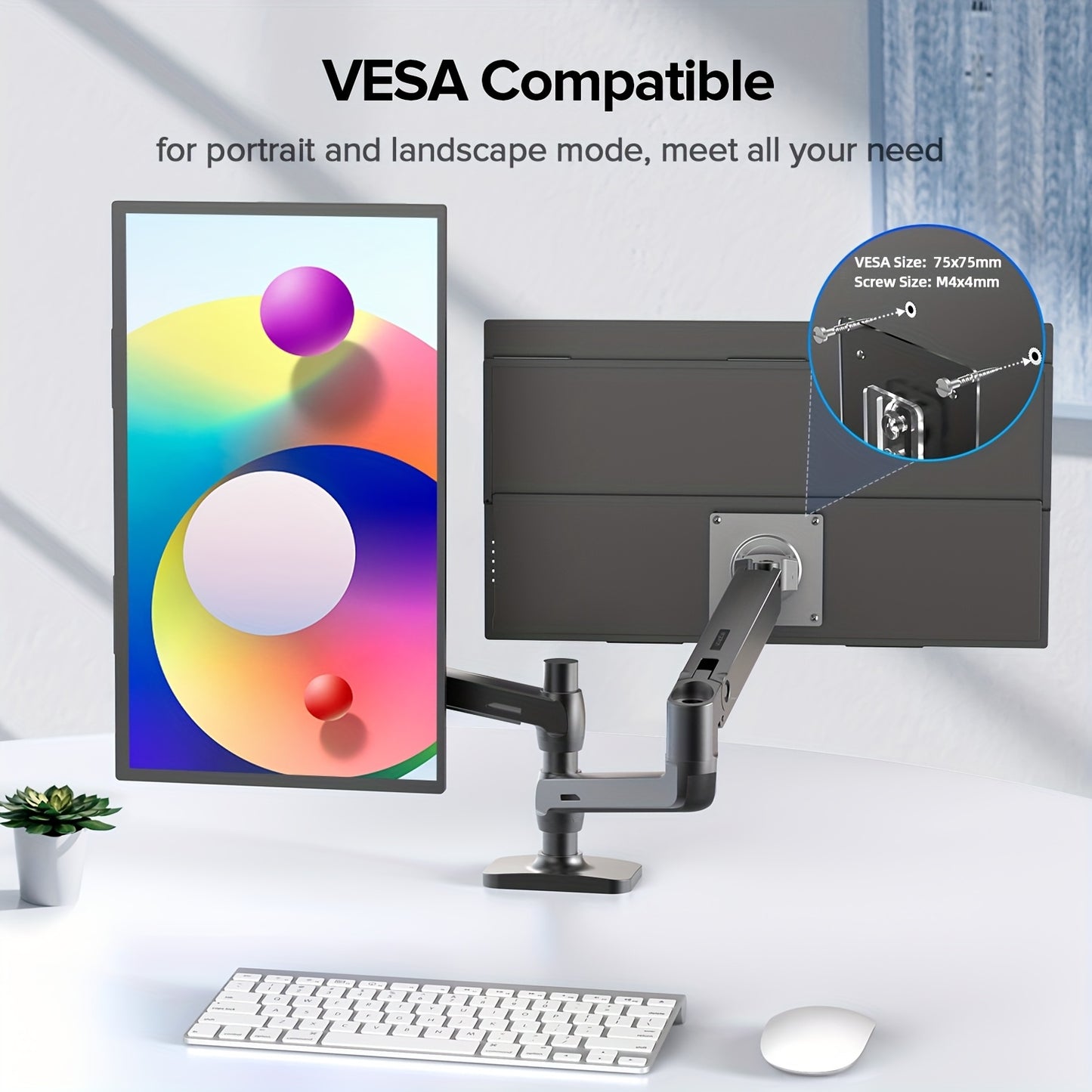 Draagbare Monitor 18,4 inch – Mini Monitor – Laptop Scherm – Extra Display – VESA Monitor – 4K UHD Resolutie – USB-C Aansluiting & Metalen Behuizing