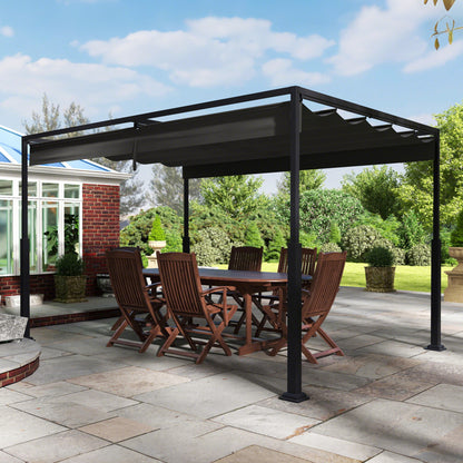 Pergola – Overkapping – Tuinoverkapping – Zonwering – Patio Overkapping – 3x3 Meter – Aluminium – Verstelbare Lamellen
