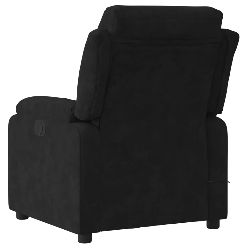 Relaxfauteuil – Relaxstoel – Loungestoel – Fauteuil – Zitzak – Handmatig Verstelbaar Zwart – Zacht Polyester – Kantelbaar Tot 135 Graden