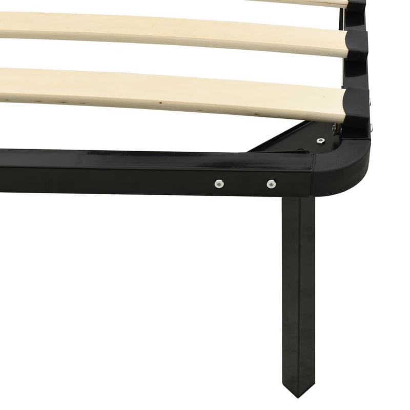 Extra Long Modern Minimalist Bed Frame - Heavy-Duty All-Metal Platform, Easy Assembly, Space-Saving Design for Large Bedrooms, Hotels, Guest Rooms - Industrial Chic Furniture (160x200cm/ 63x79in), Bed Room Decor, Hotel Bedroo