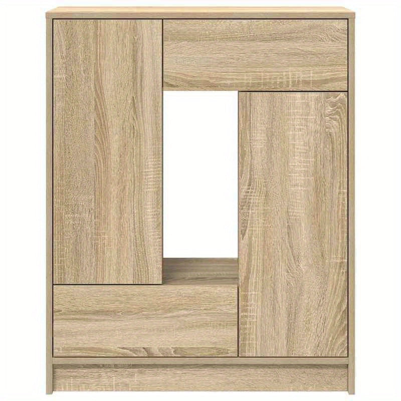 Dressoir – Kast – Opbergkast – Ladekast – Buffetkast – Hardhouten Sonoma Eik – Compact 73x31x90 cm