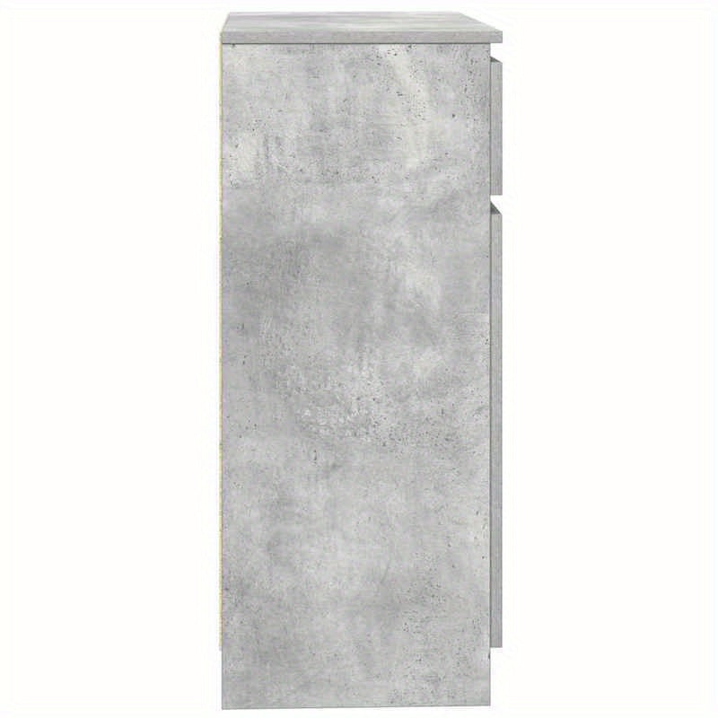 Sideboard met lade 71x35x84cm chipboard concrete gray Practical and removable