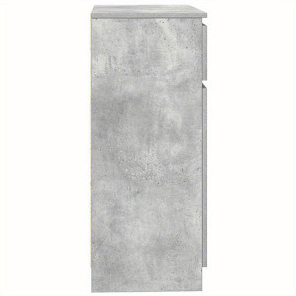 Sideboard met lade 71x35x84cm chipboard concrete gray Practical and removable