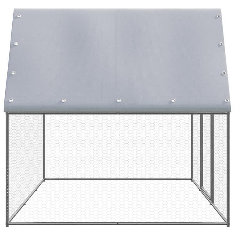 Kippenren – Buitenren – Kippenhok – Pluimveerek – Draadren – 3x2x2 meter – Gegalvaniseerd Staal – Weerbestendig & Duurzaam