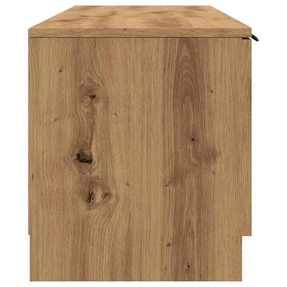 TV Cabinet Artisan Oak 140x35x40 cm Engineered Wood TV Stand Entertainment Center with Storage, Media Television Table for Living Room Bedroom