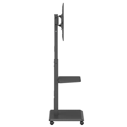 Tv meubel – Tv kast – Tv dressoir – Tv steun – Tv standaard – Mobiel verrijdbaar – Geschikt voor 37-75 inch – Draagvermogen 50 kg – Met plank en geïntegreerde stroomvoorziening