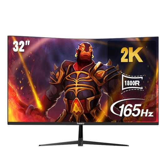 Gamingmonitor – Gaming Scherm – Curved Monitor – PC Monitor – 32 Inch – 2K Resolutie – 165Hz Verversingssnelheid
