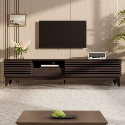A TV cabinet with one drawer and three doors, TV furniture, TV panels, TV stools, TV cabinets. The unique design, measuring 170cm in width, 35cm in depth and 40cm in height, provides ample space for your TV and other multimed