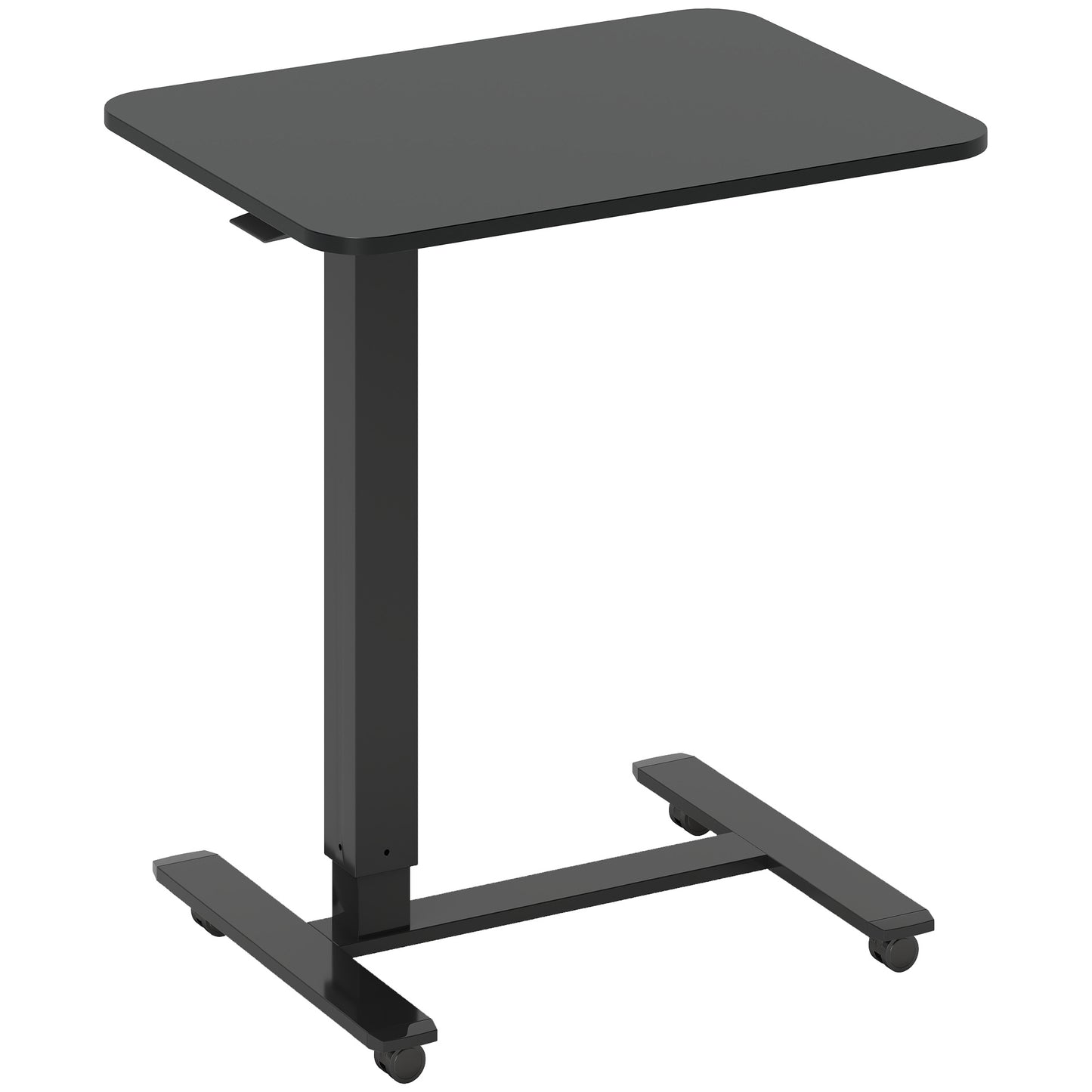 Zitsta bureau – Zit-stand bureau – Sta bureau – Verstelbaar bureau – Elektrisch bureau – C-vormig design – Handmatig verstelbaar 70-110 cm – Met wieltjes en rem