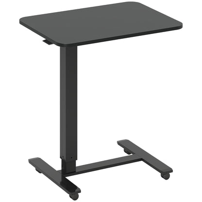 Zitsta bureau – Zit-stand bureau – Sta bureau – Verstelbaar bureau – Elektrisch bureau – C-vormig design – Handmatig verstelbaar 70-110 cm – Met wieltjes en rem