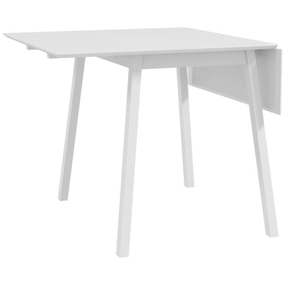 Klaptafel – Eettafel – Opklapbare Tafel – Keukentafel – Vouwtafel – Compact Design – Massief Grenenhout Wit